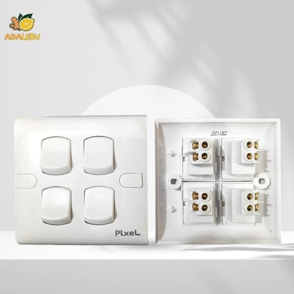 Pixel Classic 4 Gang 1 Way Switch.