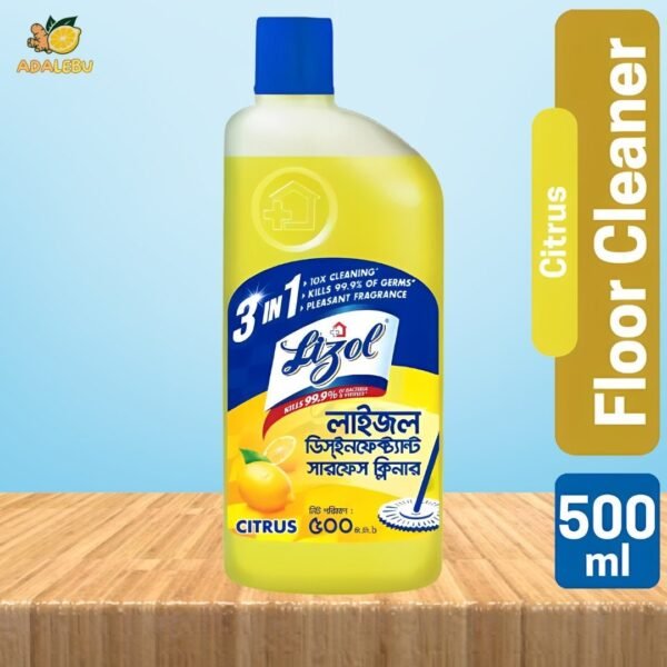 Lizol Disinfectant Floor & Surface Cleaner Citrus, Kills 99.9% Germs