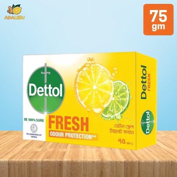 Dettol Soap Citrus Fresh Bathing Bar, Soap with Odour Protection