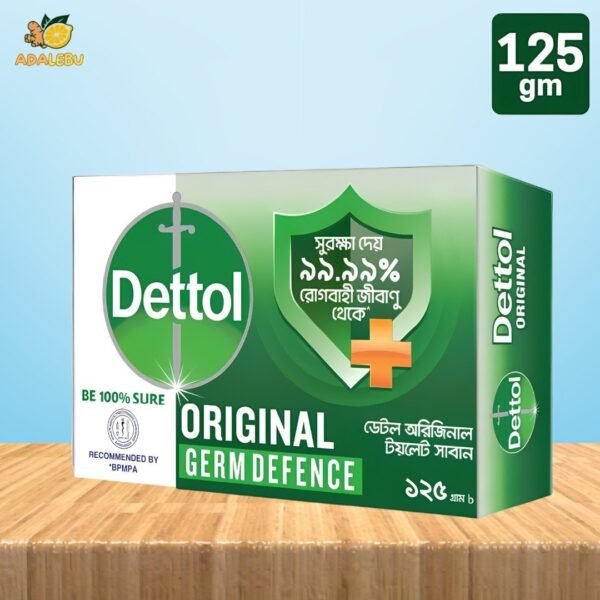 Dettol Soap Original Bathing Bar, Soap with protection from 99.99% illness-causing germs