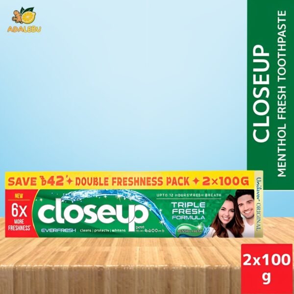 Closeup Toothpaste Menthol Fresh Twin Pack