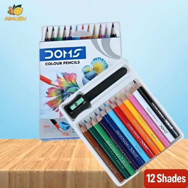 DOMS Colour Pencils Half Size 12 Shades