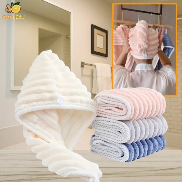 Premium Microfiber Hair Towel Wrap